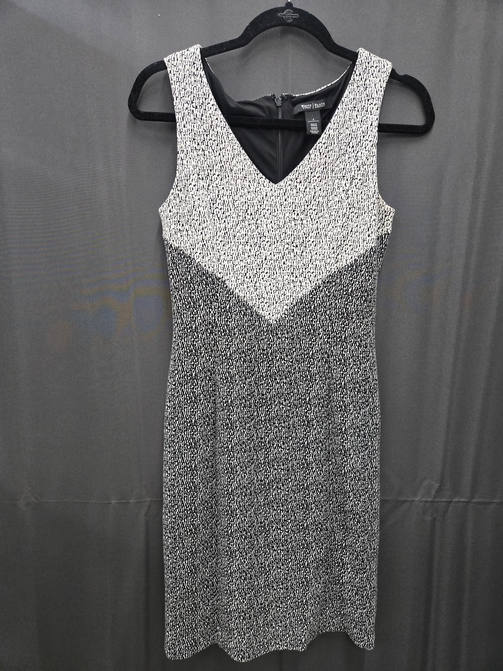 White House Black Market - V‑Neck Block Color Midi Dress